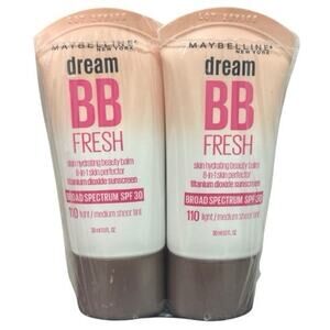 2x Maybelline Dream Fresh BB Cream 8-in-1 Skin Perfector 110 Light/Medium SPF30
